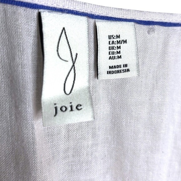 Joie Beach Dress Coverup-size Medium, Lavender, Linen Blend, Tie waist swim - Picture 5 of 5